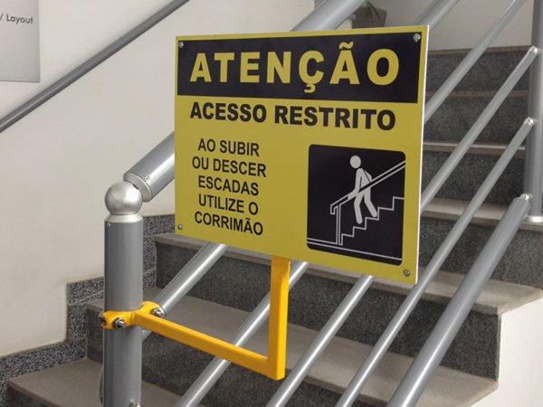 placa para escadas | Tags de produto | WN Sinalização